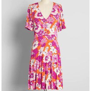 Modcloth Size Medium Floral Dress